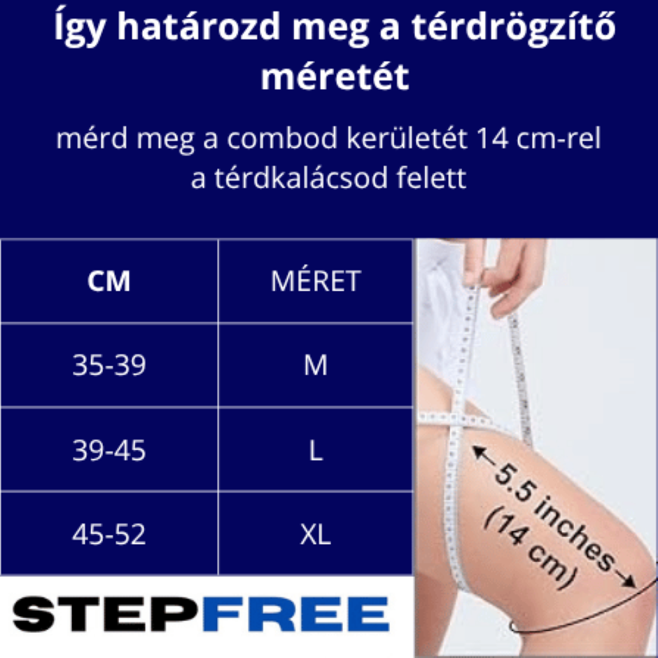 OrtoKomfort kompressziós térdrögzítő 1+1 db ajándék (szürke)