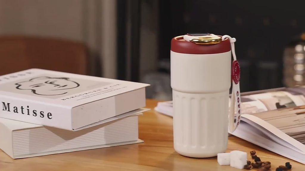 Okos termosz hőmérséklet kijelzővel